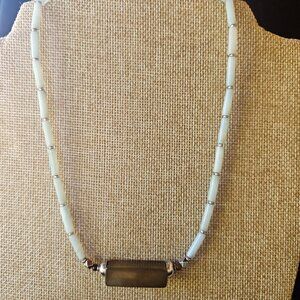 Smokey Quartz and Amazonite Necklace